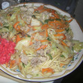 たぁこん's cooksnap of when they made わけぎたっぷり★しょうゆ焼きそば.