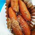 ユーロン's cooksnap of when they made お弁当や朝食に❗ウインナーのゴマ炒め.