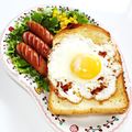うまうま・らぶ's cooksnap of when they made 照り×目玉焼き♡トースト.