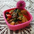 ☆むさし☆'s cooksnap of when they made カラフル夏野菜と厚揚げのマーボー.