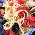 クック3MFSGQ☆'s cooksnap of when they made トマトとエビの冷製パスタ.