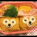 yu-ta03's cooksnap of when they made キャラ弁☆ダッフィーとシェリーメイお稲荷.