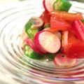 pinkkiika's cooksnap of when they made トマトとラディッシュの彩りサラダ.