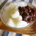 ◆◇Wtiti＊◇◆'s cooksnap of when they made ☆白玉団子☆豆腐入り柔らか♪かき氷お月見.