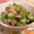 rie-tin's cooksnap of when they made ☆簡単！おくらツナ和え☆.