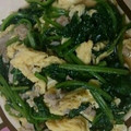かりもも's cooksnap of when they made 豚肉ほうれん草と卵のさっぱり炒め.