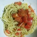 ともかも:B's cooksnap of when they made トマトのシンプル冷製パスタ☆.