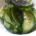 nick☆'s cooksnap of when they made 居酒屋気分☆なすときゅうりのわさび和え♪.