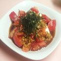 ＊にょにょん＊'s cooksnap of when they made 豆腐のコチュトマ納豆のせ.