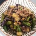 ちよちゃんこ's cooksnap of when they made 豚ひき肉の茄子とピーマンの甘辛炒め♪.