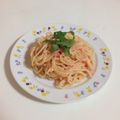 クック3KT44J☆'s cooksnap of when they made 簡単たらこパスタ.