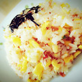 クックI6VIXO☆'s cooksnap of when they made 鮭フレークとオクラno炒飯.