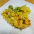 はるこよ's cooksnap of when they made 材料３つ夏ごはん☆とうもろこしのかき揚げ.