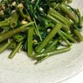 エルミー☆'s cooksnap of when they made 空芯菜炒め　ヴィーガン　京都カフェ.