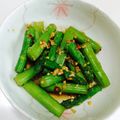 ジンベえちゃん's cooksnap of when they made アスパラガスのピリ辛胡麻和え.