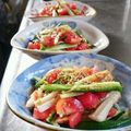вё⭐чü's cooksnap of when they made トマトとオクラと胡瓜の胡麻和えサラダ.