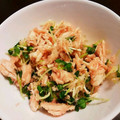 くっまぁ's cooksnap of when they made 味付け不要♪ササミと明太子の和え物.