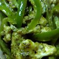 クックZ80X50☆'s cooksnap of when they made 鶏むね肉とパプリカのバジルソース炒め♪.