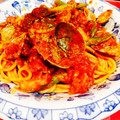 patarinko's cooksnap of when they made トマトとあさりのスパゲッティ.