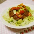 ローズレース's cooksnap of when they made デミキーマカレーのタコライス風プレート.
