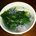 あおいリンゴ's cooksnap of when they made チンゲン菜　ニラ　高野豆腐の　中華スープ.