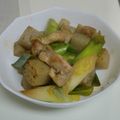 リホコ's cooksnap of when they made 白ネギと鶏肉のポン酢炒め.
