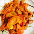 a0imama♡'s cooksnap of when they made トマト、ソーセージ、コーンの香草炒め.