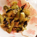 わん1's cooksnap of when they made 居酒屋気分♪なすとみょうがのわさび和え.