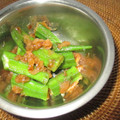 Jaye's cooksnap of when they made 基本の和食49　オクラの梅おかか和え.