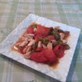 オレンジリング's cooksnap of when they made 鶏むね肉とトマトの塩レモンポン酢炒め.
