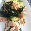 柚（•∀•）'s cooksnap of when they made キムチとわかめの冷しゃぶ風サラダ.