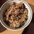 Tomomims's cooksnap of when they made リメイクひじきの煮物→炊き込みご飯.