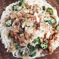 ♪Happyレシピ♪'s cooksnap of when they made 納豆とオクラのねばねばそうめん.