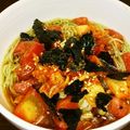 月のうさぎちゃま's cooksnap of when they made 氷トマトのぶっかけそうめん.