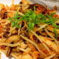 Ridomy's cooksnap of when they made ちくわとキムチのごまマヨ炒め.