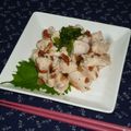 ちー（・＿・）'s cooksnap of when they made ヘルシー！プルプルササミの梅肉和え.