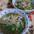 猫のミイヤ's cooksnap of when they made * 水菜と長葱とベーコンの洋風煮浸し *.