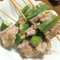 ビギナーにゃん's cooksnap of when they made 豚とオクラの串焼き♪.