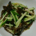 あくあ☆ぶるー's cooksnap of when they made きゅうりとキクラゲの簡単中華風サラダ.