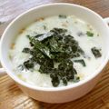 月見なっとう's cooksnap of when they made お茶漬の素で☆海苔クリームスープご飯.