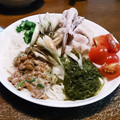 梨にゃんこ's cooksnap of when they made ✿冷しゃぶととろろのぶっかけそうめん✿.