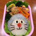 minch＊＊'s cooksnap of when they made 幼稚園 お弁当 キャラ弁 ドラえもん♡.