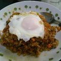 ねこさんさん's cooksnap of when they made しっとり旨々！ドライカレー♫目玉焼き乗せ.