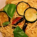 wanin's cooksnap of when they made ナスとズッキーニのトマトパスタ.
