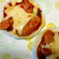 にゃんたろ☆'s cooksnap of when they made 超簡単✡餃子の皮で超簡単ピザ.