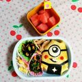 樹莉まま's cooksnap of when they made キャラ弁❤︎怪盗グルー、ミニオン弁当❤︎.