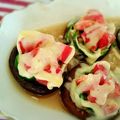 新米主婦ちんさん's cooksnap of when they made あんにゃの椎茸ピザ焼き ♡.
