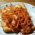 デニー007's cooksnap of when they made 厚揚げのピリ辛キムチのせ.