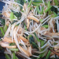 TeddySao's cooksnap of when they made 小松菜ともやしと油揚げの炒め物.