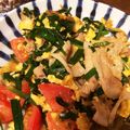 たくまぁ's cooksnap of when they made 豚肉入りトマトにら玉.